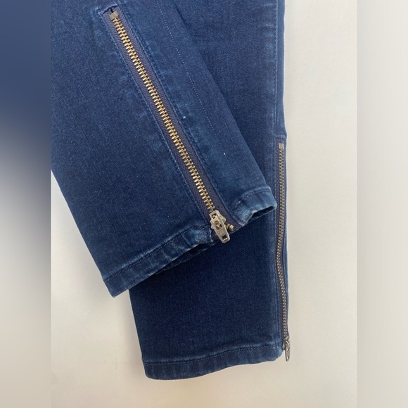 Universal Standard Sz 10 Women’s Zipper Hem Seine Skinny Jeans Dark Indigo - Picture 7 of 15